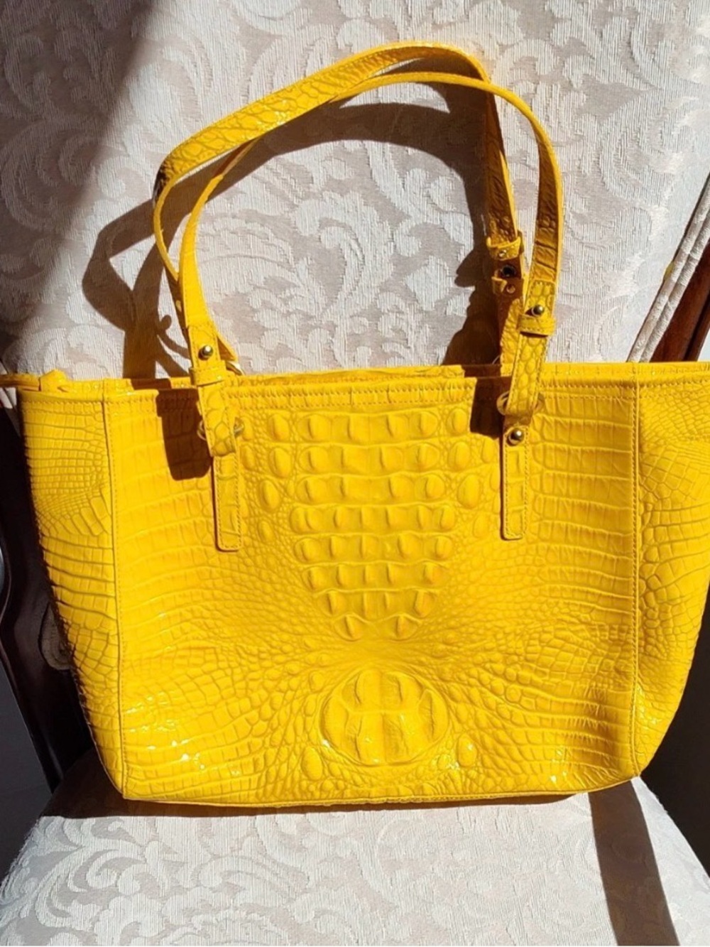 Brahmin Arno Yellow Tote,  . . . Great condition! - Picture 2 of 7